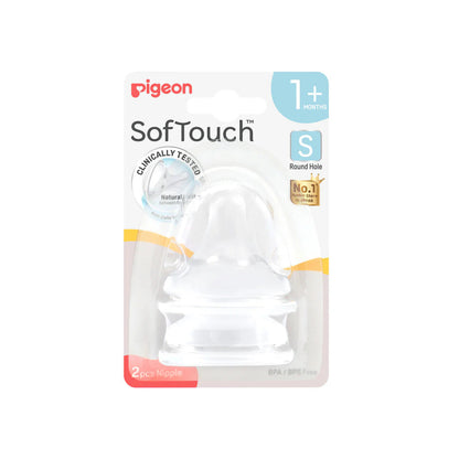 Pigeon SofTouch™ Wide Neck Teat 2pcs