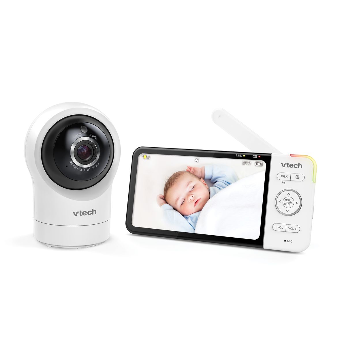 VTech RM5764HDV2 5” Smart HD Pan &amp; Tilt Baby Video Monitor with Remote Access