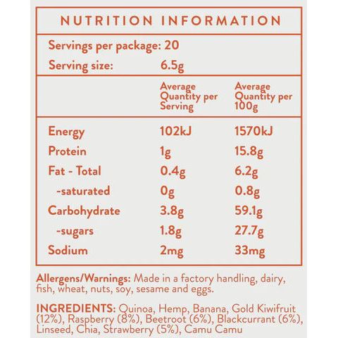 Petite Eats Berry Blast Smoothie Mix 130g - 20 Servings