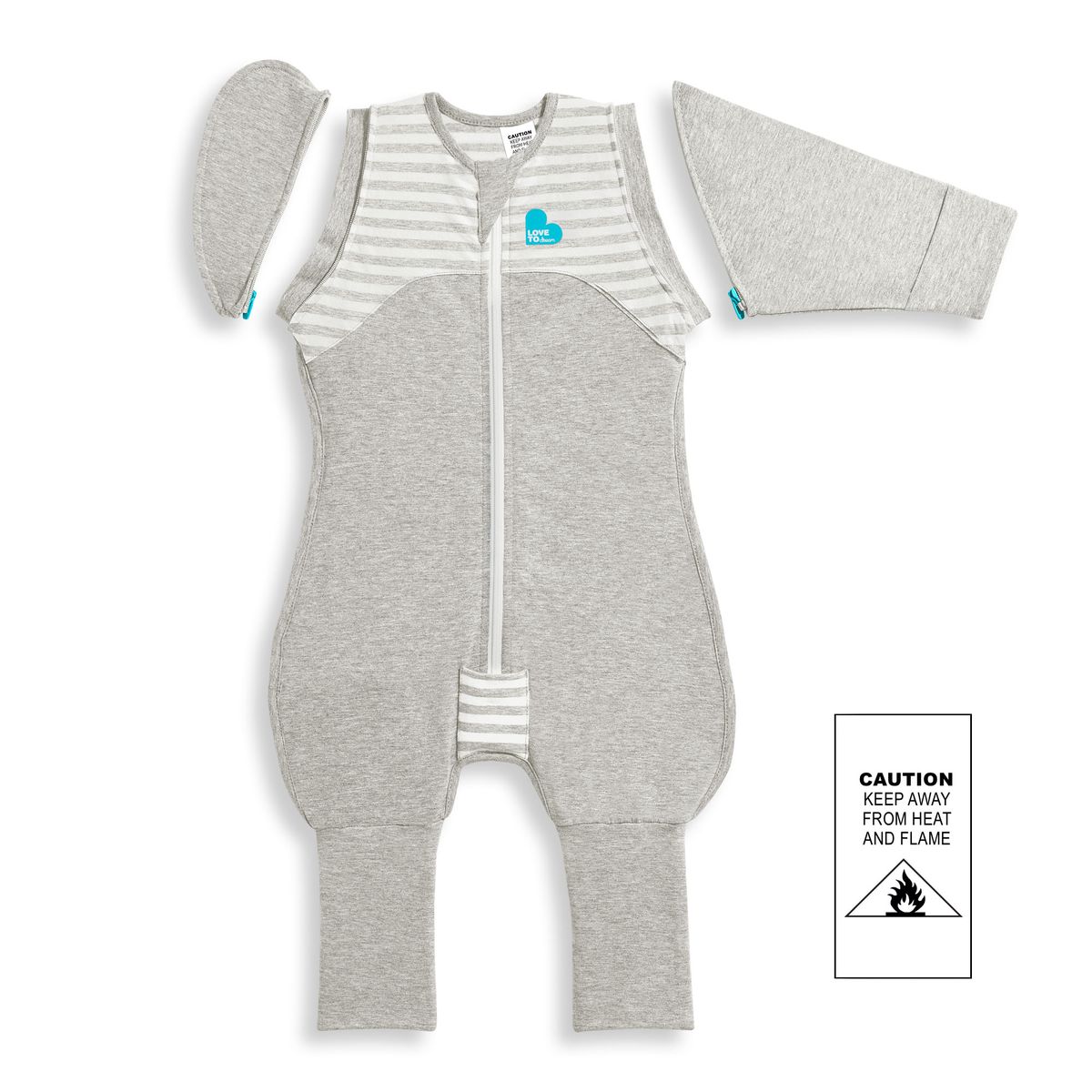 Love To Dream Swaddle Up Transition Suit Grey 1.0TOG