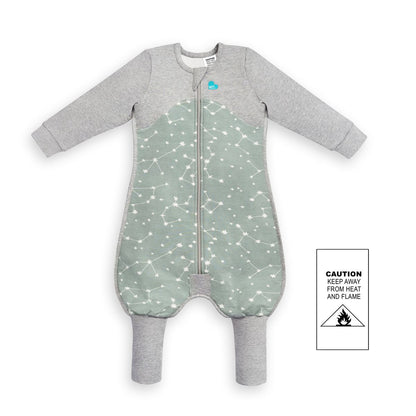 Love To Dream Organic Sleep Suit Long Sleeve Olive Stellar