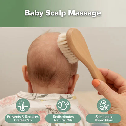 Haakaa Goat Wool Baby Hair Brush