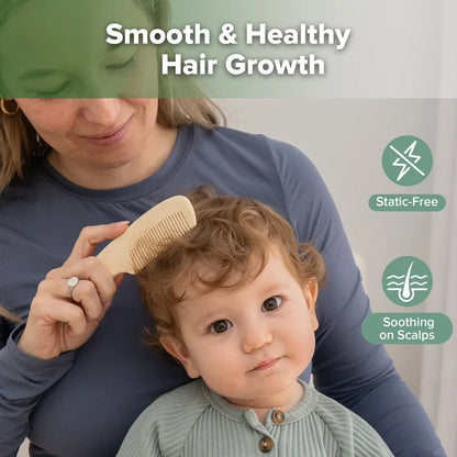 Haakaa Wool Baby Brush and Comb Set