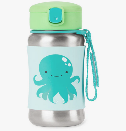 Skip Hop Zoo Stainless Steel Straw Bottle