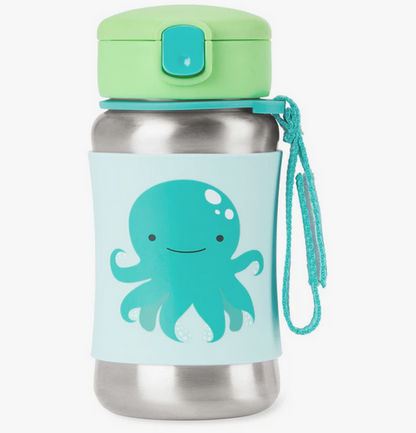 Skip Hop Zoo Stainless Steel Straw Bottle