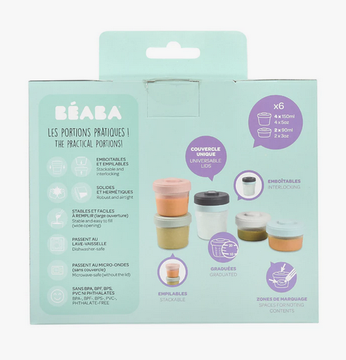 Beaba Clip Portions Food Storage Starter Set 90ml/150ml