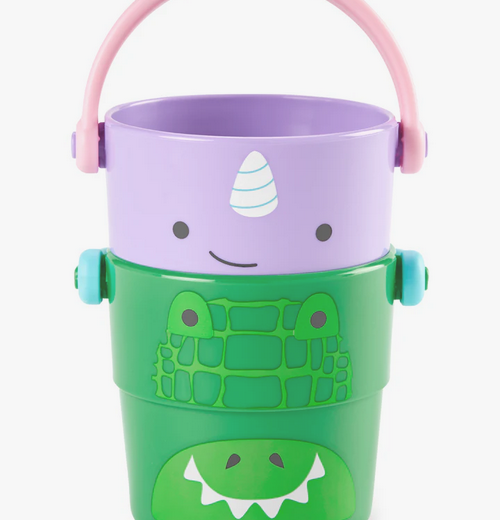 Skip Hop Zoo Bath Stack & Pour Buckets