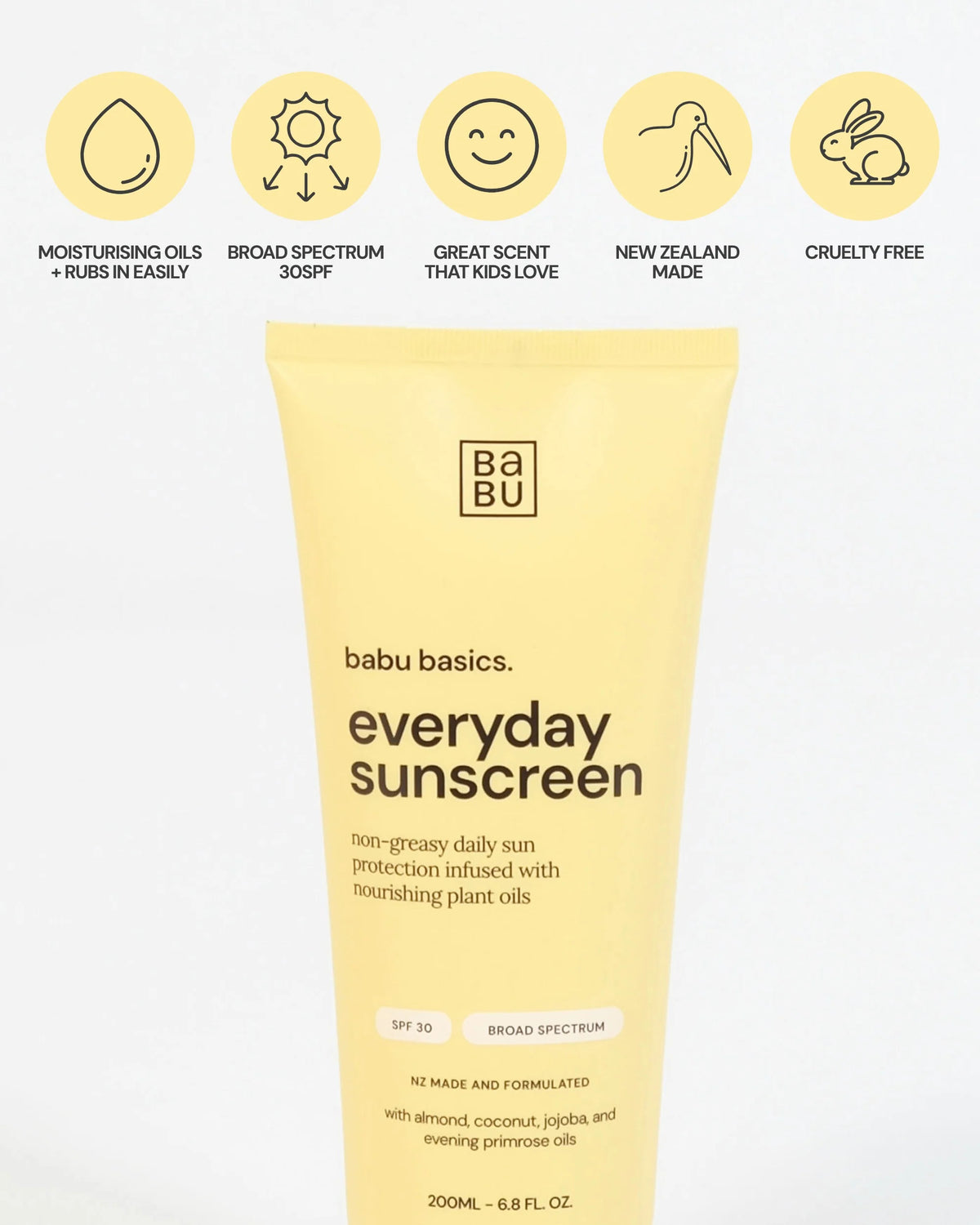 Babu Everyday Sunscreen 200ml