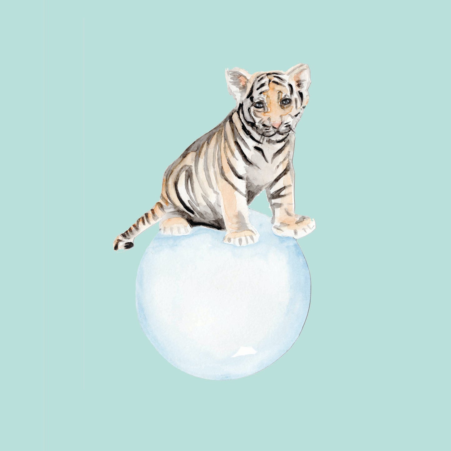 Ink Boss Art Baby Animals Tiger Pastel