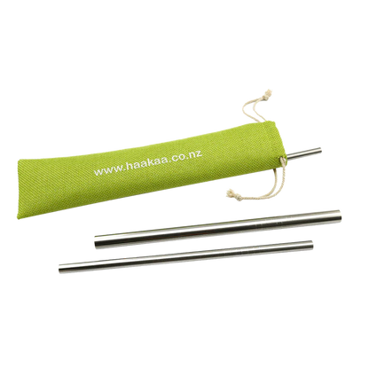 Haakaa Stainless Steel Straws Straight Medium 3pk