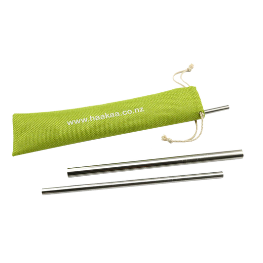 Haakaa Stainless Steel Straws Straight Medium 3pk