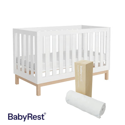 Babyrest Bailey Cot (1400×700) + ComfiCore Mattress Bundle