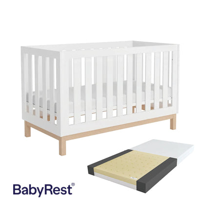 Babyrest Bailey Cot (1400×700) + DuoCore Mattress Bundle