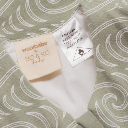 Woolbabe X BO & KO Collab 3 Seasons Front Zip Sleeping Bag
