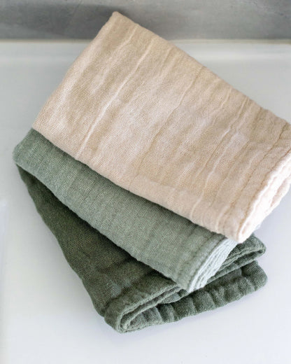 Babu Muslin Wash Cloths 3pk