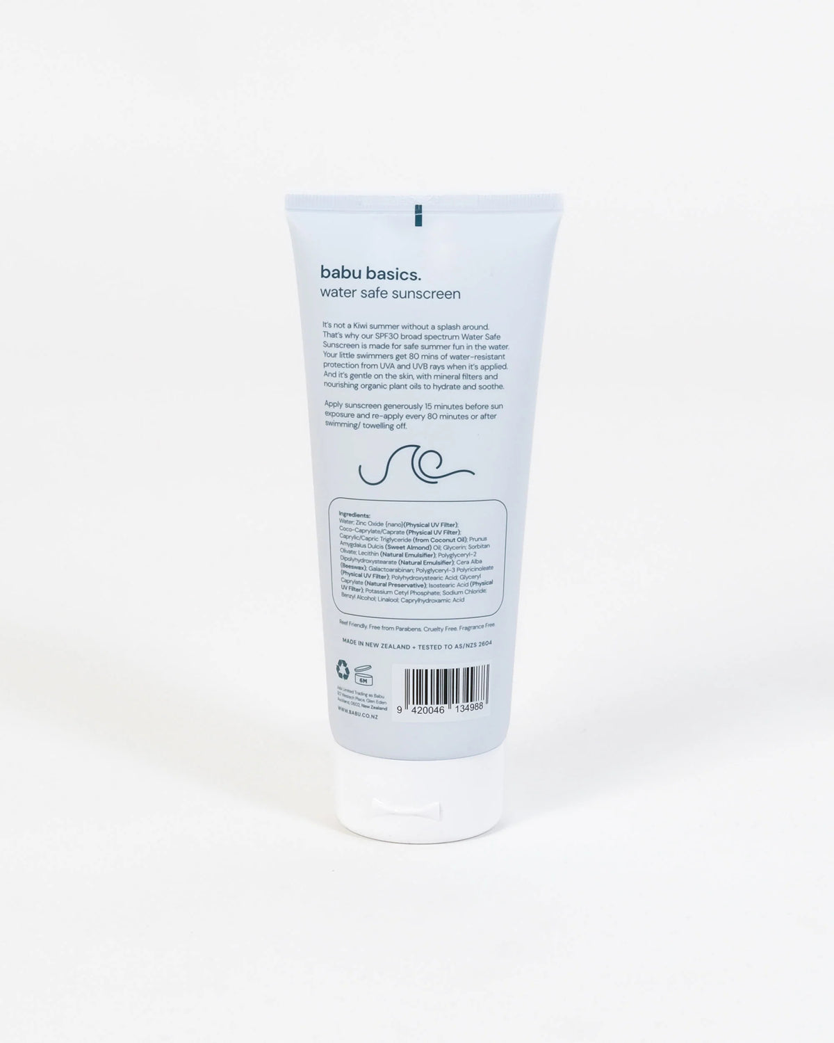 Babu Water Safe Water Resistant Sunscreen