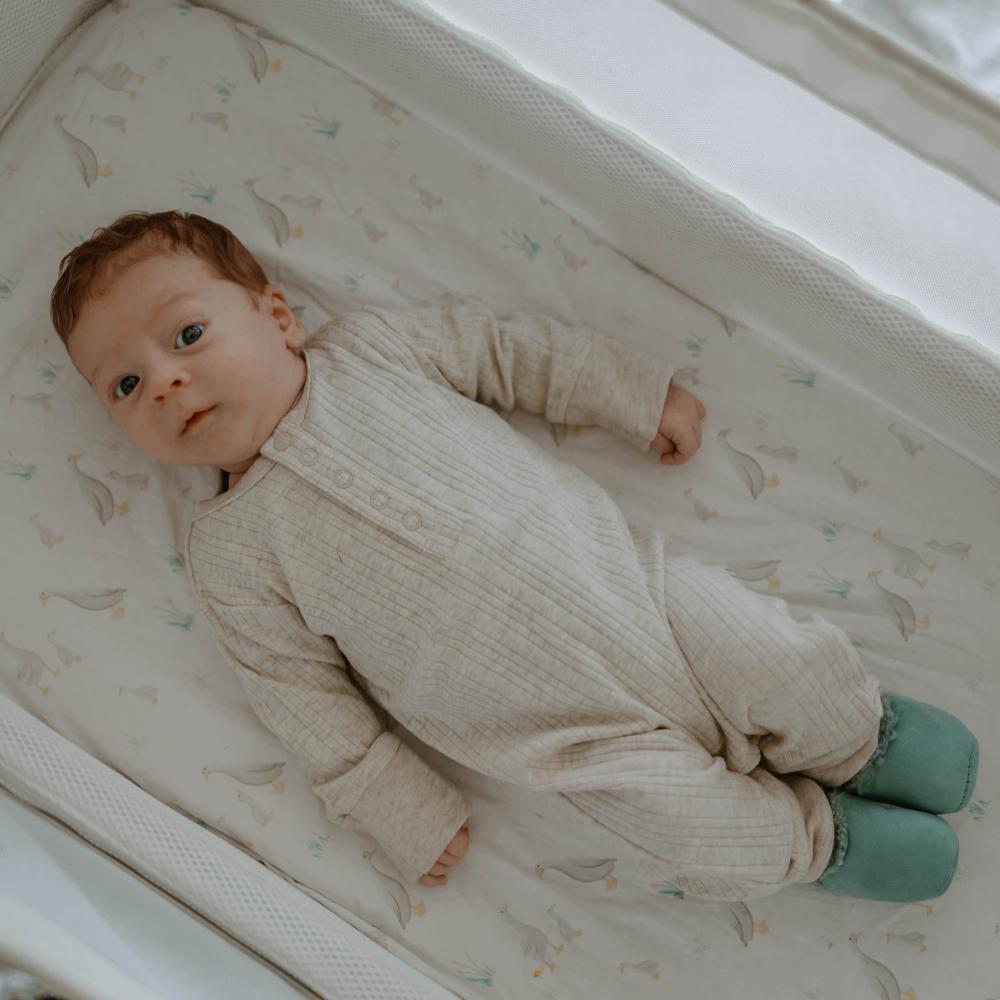 Woolbabe Organic Cotton/Merino Long Sleeve Henley Suit