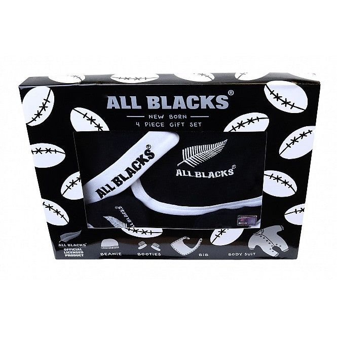 All Blacks Newborn Gift Set 4pc