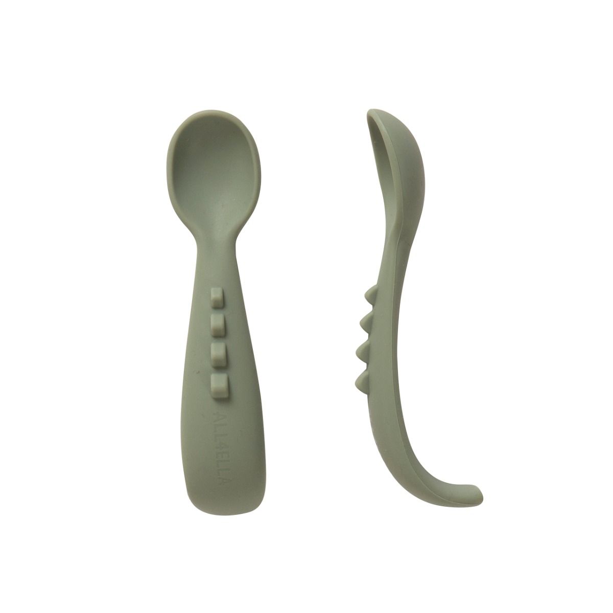 All4Ella Comfy grip silicone spoons 2pk