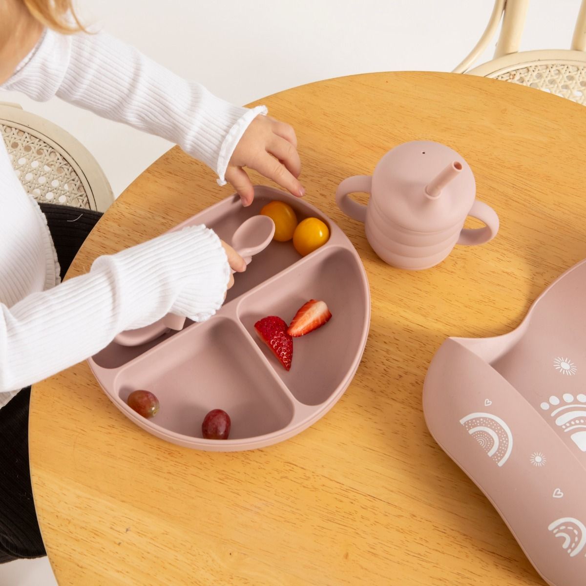 All4Ella Comfy grip silicone spoons 2pk