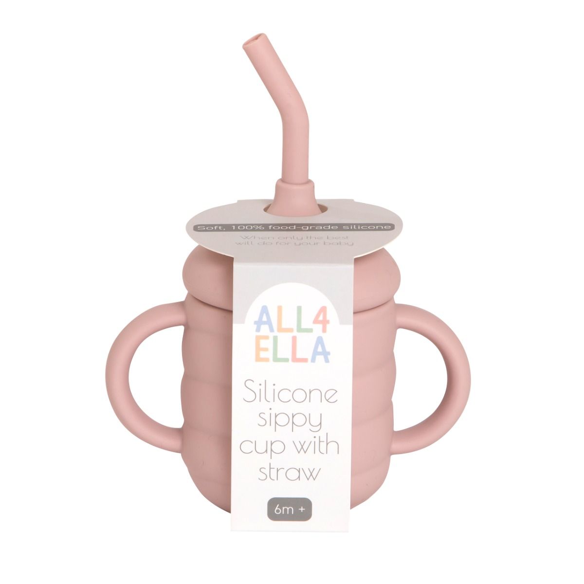 All4Ella Silicone Sippy Cup with Straw