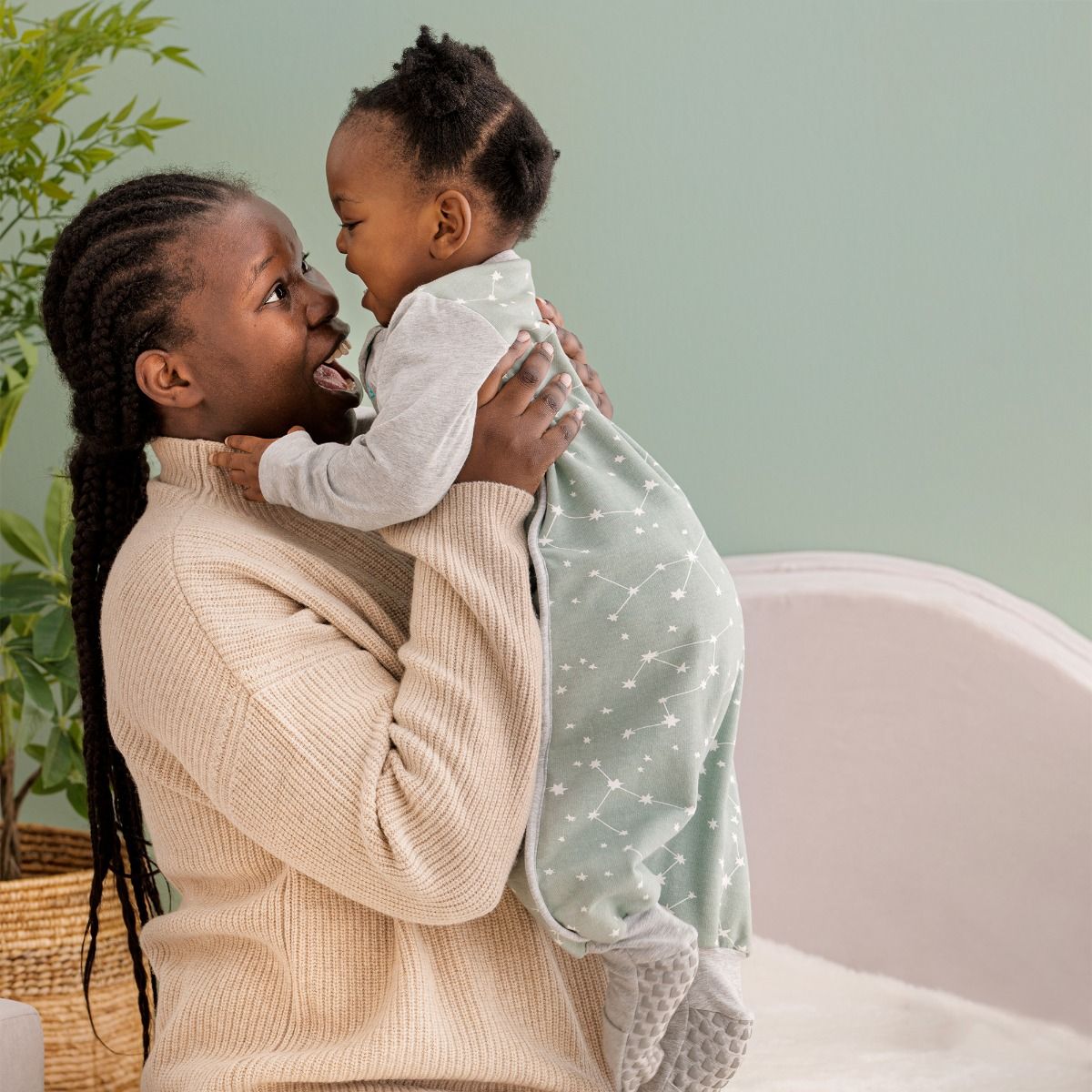 Love To Dream Sleep Suit™ Organic Long Sleeve 1.0 TOG - Stellar Olive