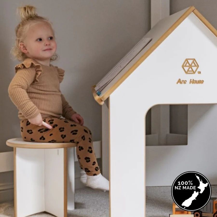 Arc House - 2 in 1 Playhouse & Desk + Seat Set