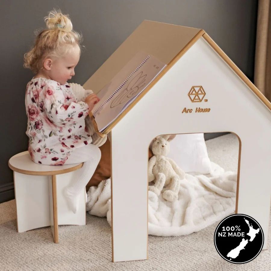 Arc House - 2 in 1 Playhouse & Desk + Seat Set