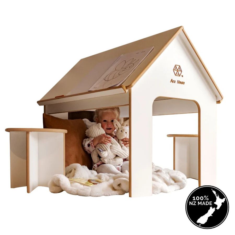 Arc House - 2 in 1 Playhouse & Desk + Seat Set