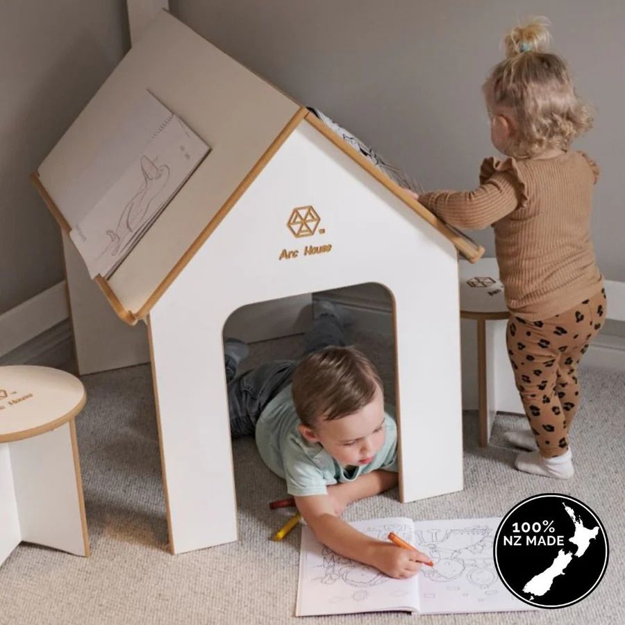 Arc House - 2 in 1 Playhouse & Desk + Seat Set