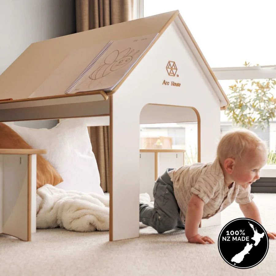Arc House - 2 in 1 Playhouse & Desk + Seat Set