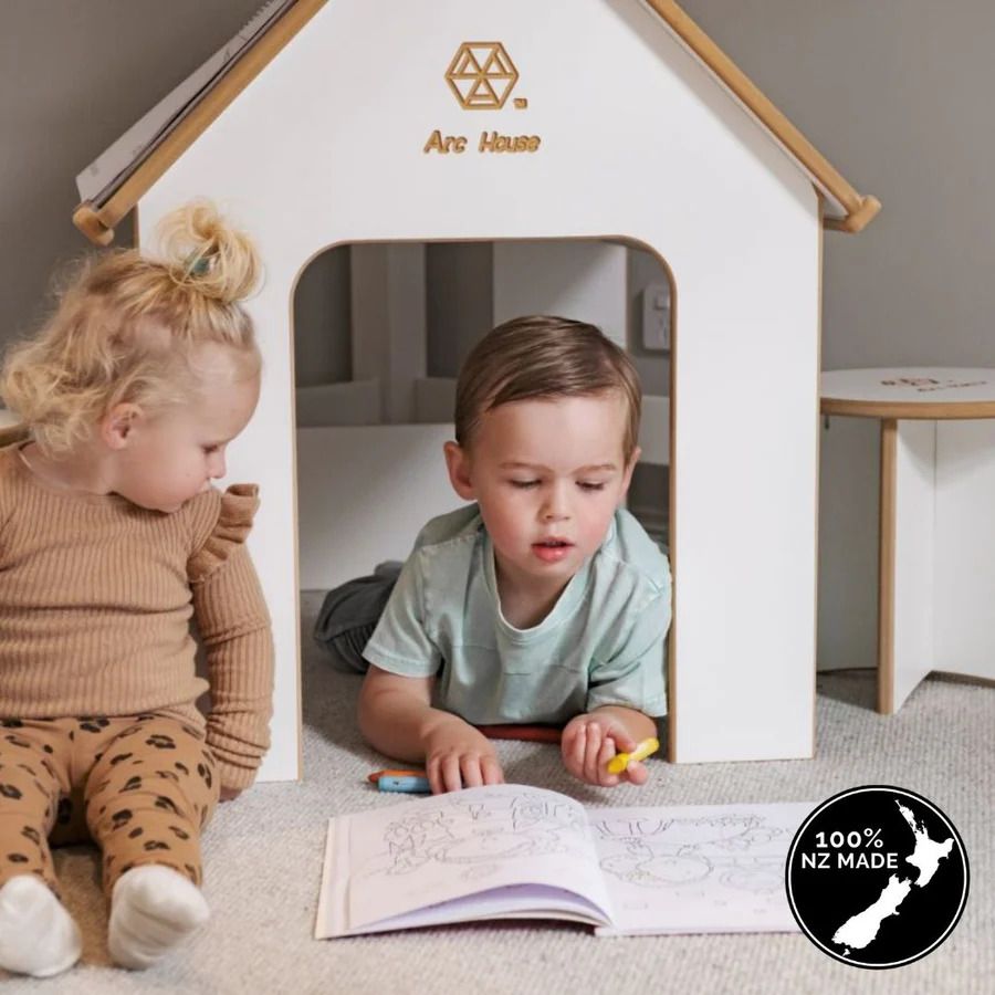 Arc House - 2 in 1 Playhouse & Desk + Seat Set