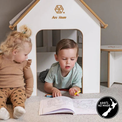 Arc House - 2 in 1 Playhouse & Desk + Seat Set