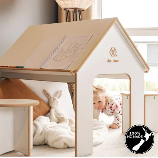 Arc House - 2 in 1 Playhouse & Desk + Seat Set