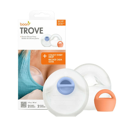 Boon TROVE™ 2pk Silicone Passive Breast Pump with travel pouch