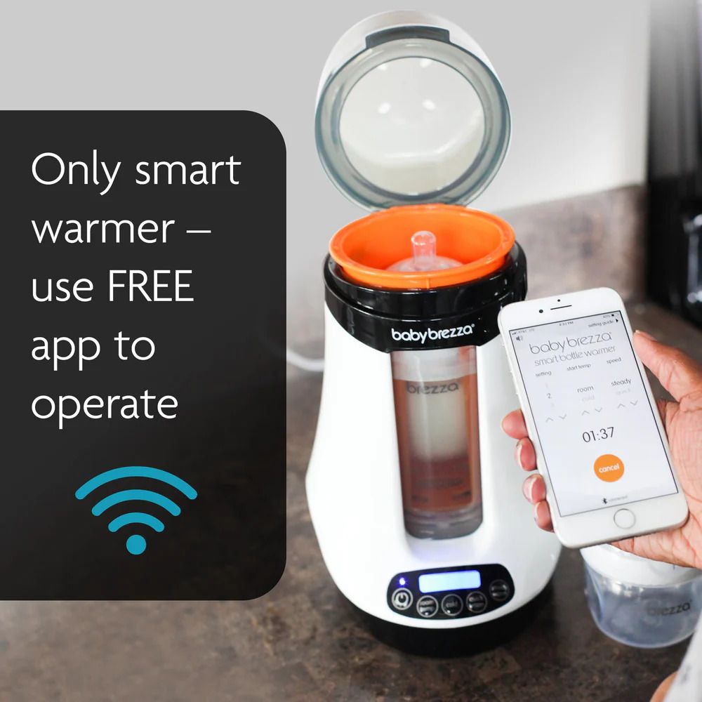 Baby Brezza Safe and Smart Bottle Warmer with Bluetooth