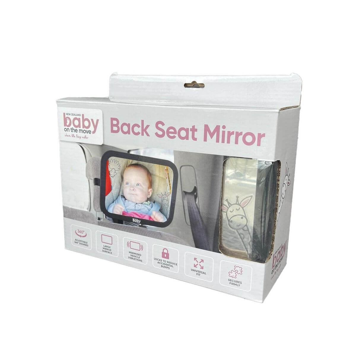Baby On The Move Back Seat Mirror