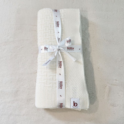 Baby On The Move Basketweave Merino Throw Blanket 130x180 cm