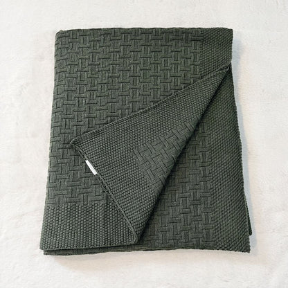 Baby On The Move Basketweave Merino Throw Blanket 130x180 cm