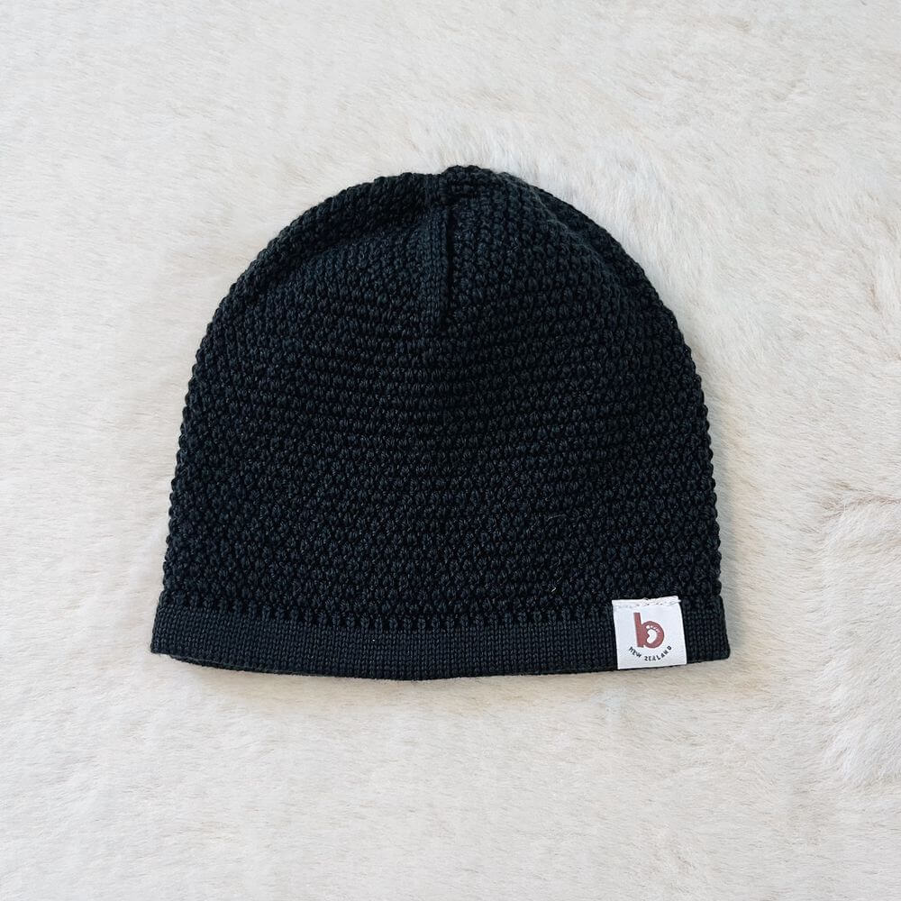 Baby On The Move Moss Stitch Merino Beanie