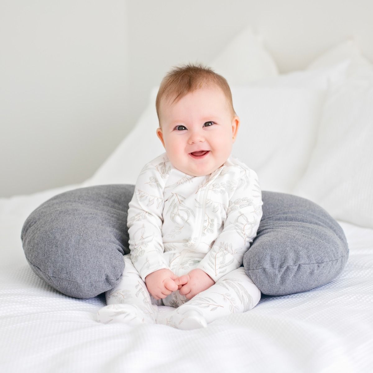 Baby First Feeding &amp; Infant Support Pillow Grey