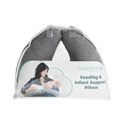 Baby First Feeding &amp; Infant Support Pillow Grey