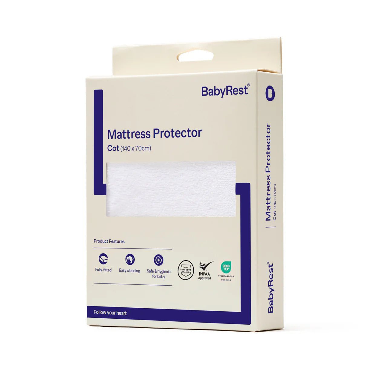 Babyrest Waterproof Mattress Protector Euro Cot - up to 140 x 70 cm