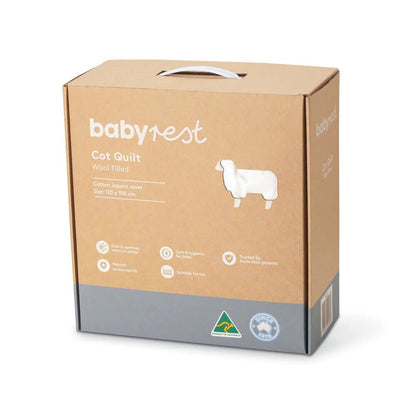 Babyrest Cot Quilt - Wool Filled