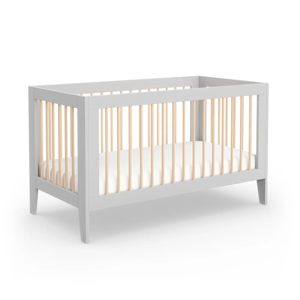 Babyrest Hague Cot Grey/Natural
