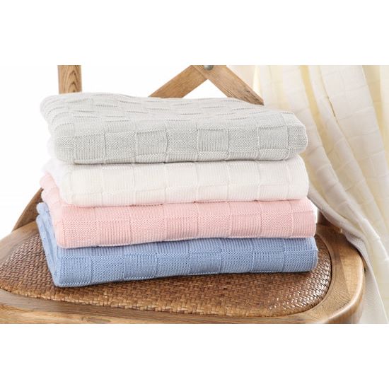 Dimples Basket Weave Merino Blanket