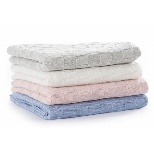 Dimples Basket Weave Merino Blanket