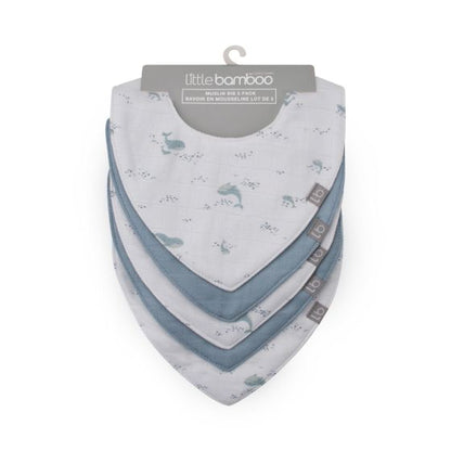Little Bamboo Muslin Bib 5pk