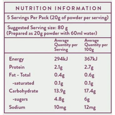 Petite Eats Instant Purée Powder 1pk - 20g Single Serve