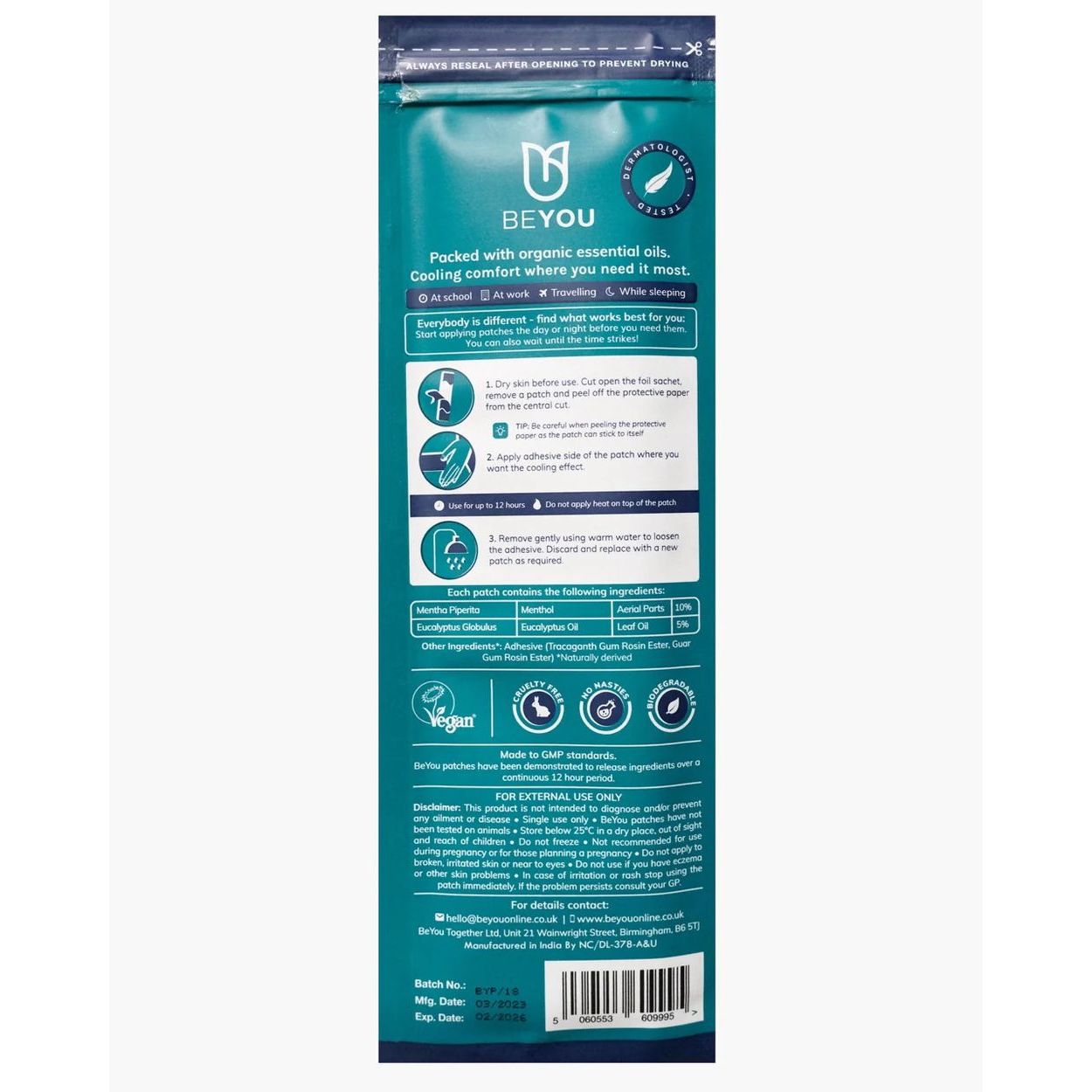 BeYou Period Patches
